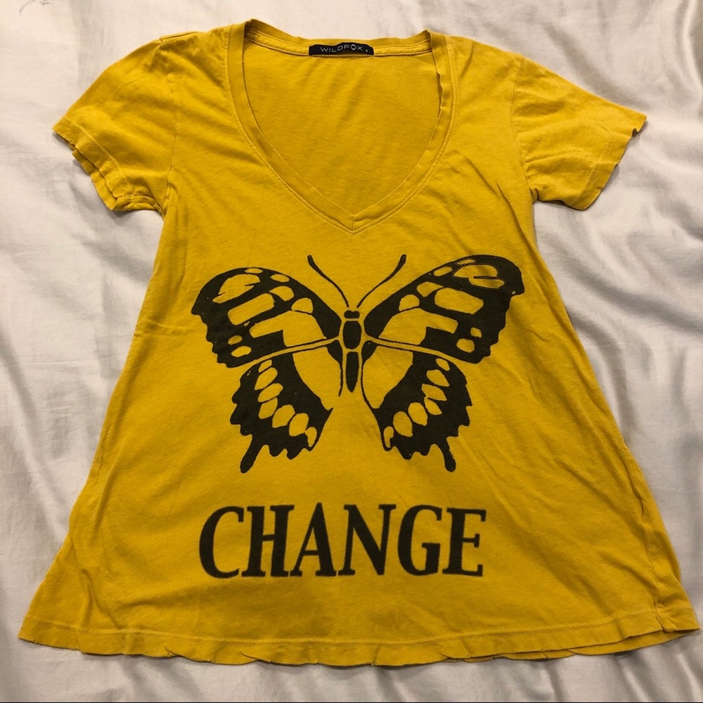 Wildfox v-neck tee